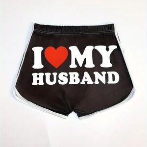 “I Love My Husband” Shorty Shorts
